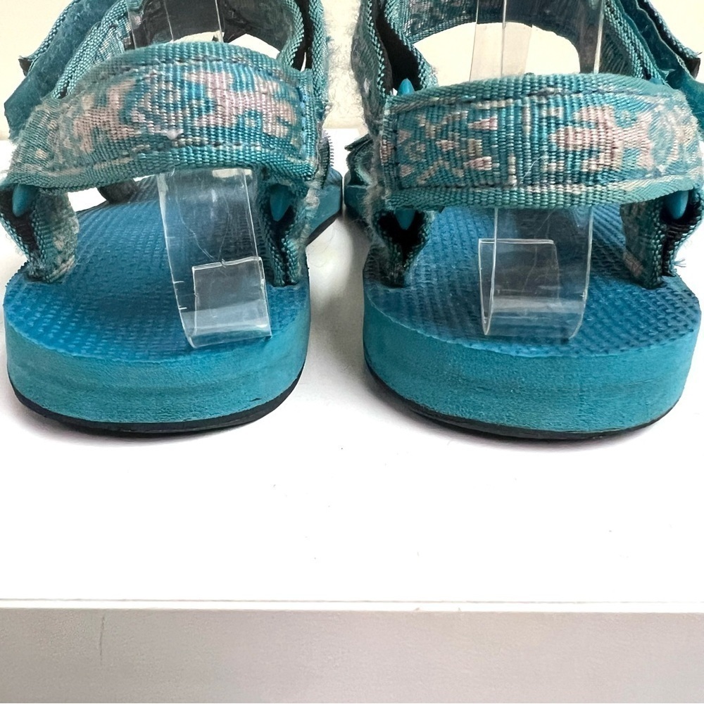 TEVA Women's Original Universal Sandal size 7M boho Lizard blue summer resort - Picture 5 of 8